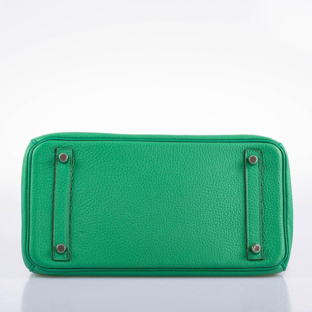 Hermes Birkin 30 Menthe Clemence with Palladium Hardware - 2012, P Square - Exclusu