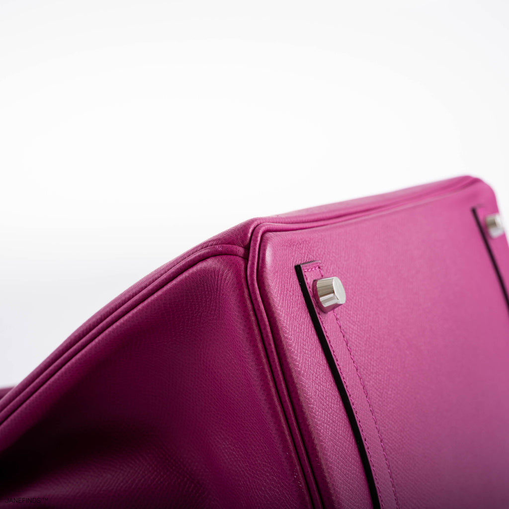 Hermes Birkin 30 Rose Pourpre Epsom with Palladium Hardware - 2018, C - Exclusu