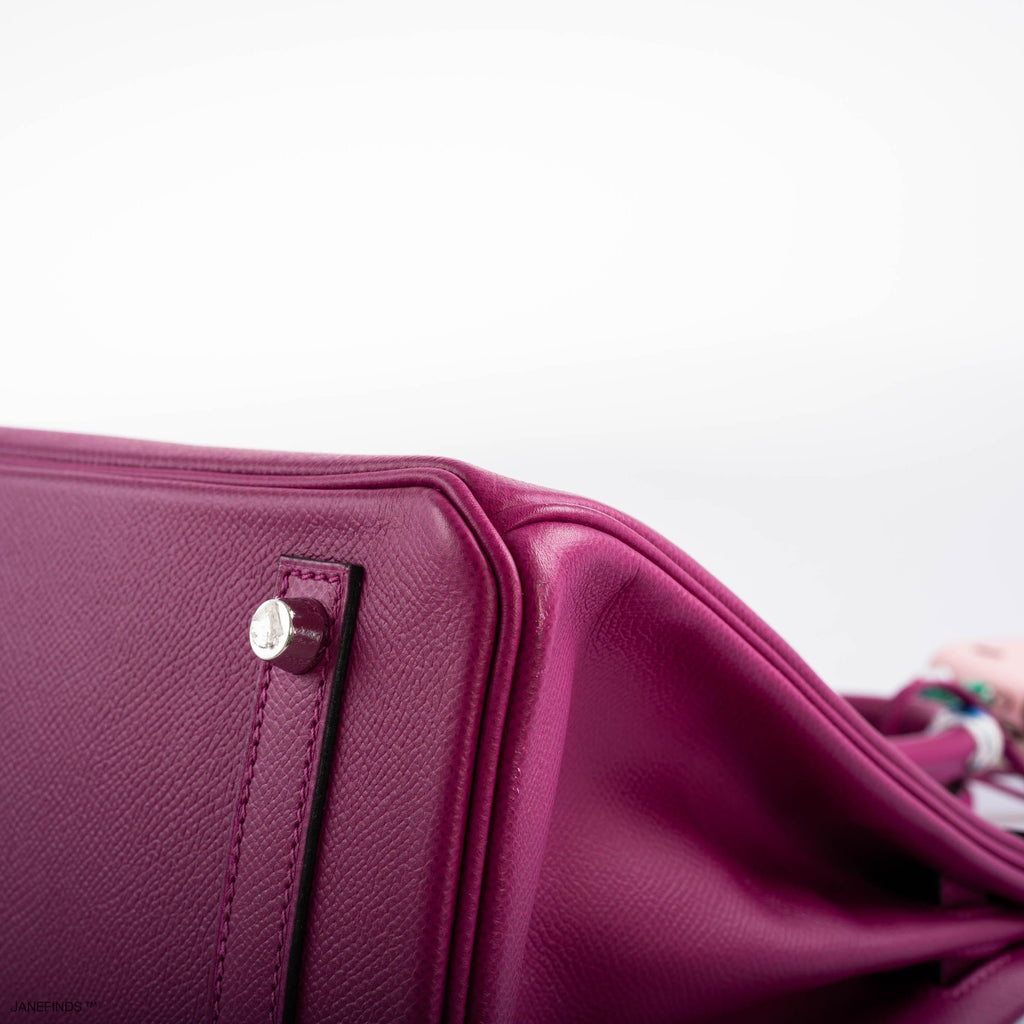 Hermes Birkin 30 Rose Pourpre Epsom with Palladium Hardware - 2018, C - Exclusu