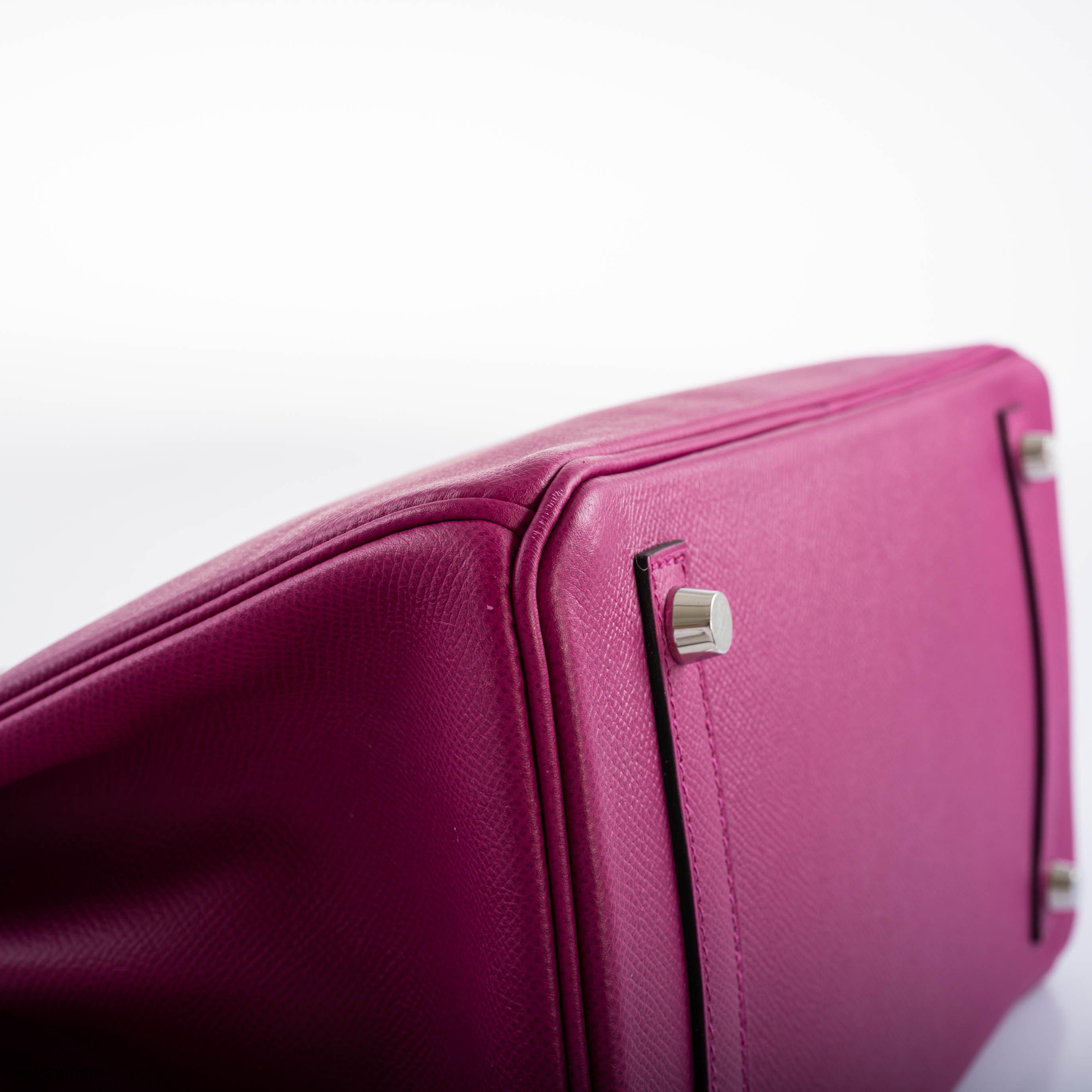 Hermes Birkin 30 Rose Pourpre Epsom with Palladium Hardware - 2018, C - Exclusu