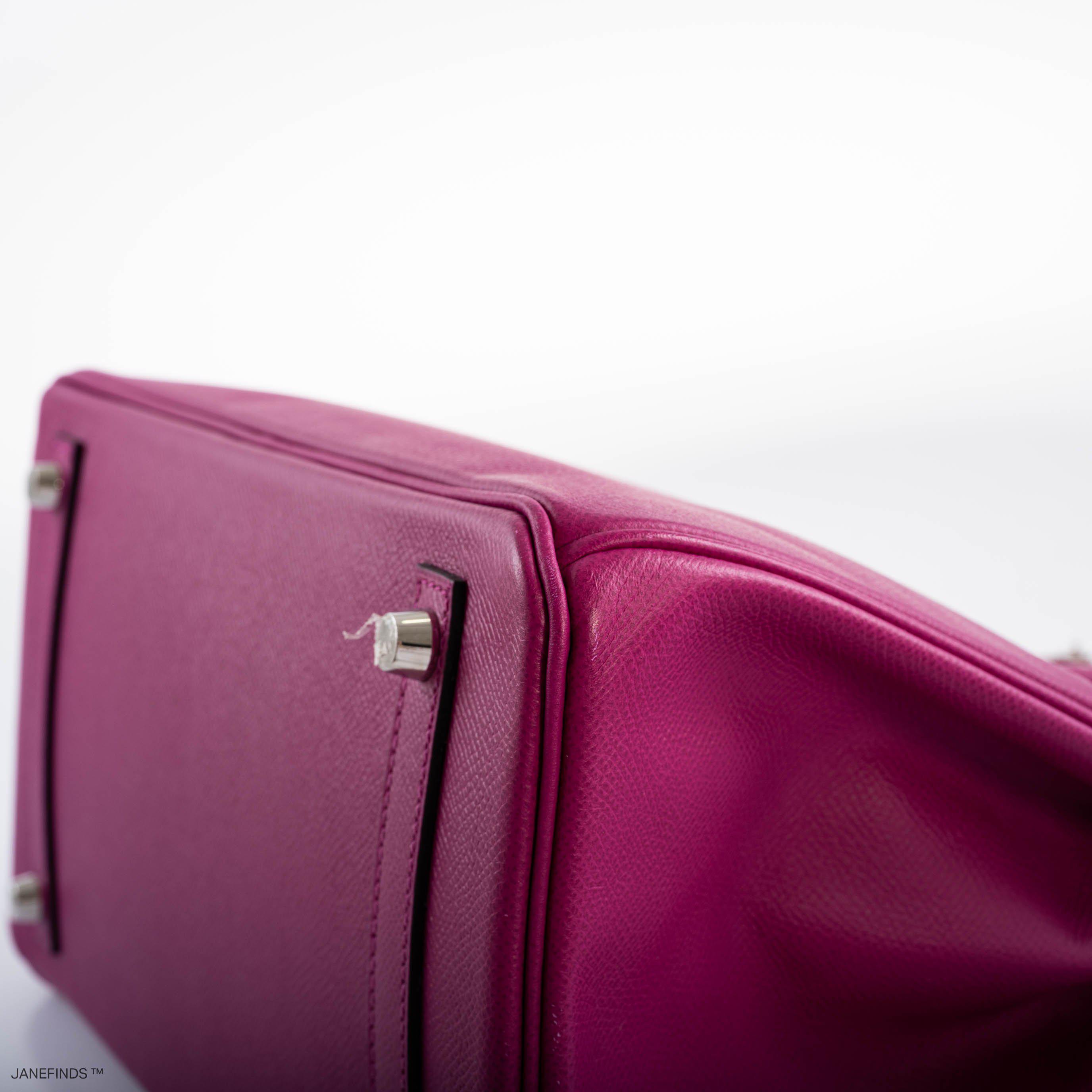 Hermes Birkin 30 Rose Pourpre Epsom with Palladium Hardware - 2018, C - Exclusu