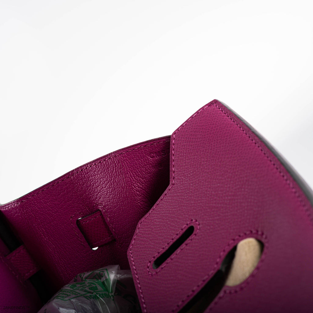 Hermes Birkin 30 Rose Pourpre Epsom with Palladium Hardware - 2018, C - Exclusu