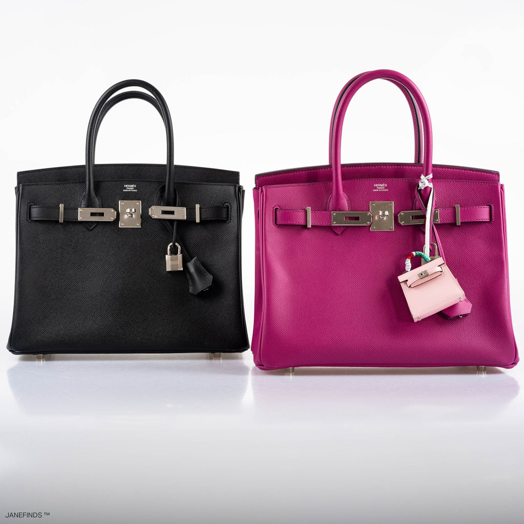 Hermes Birkin 30 Rose Pourpre Epsom with Palladium Hardware - 2018, C - Exclusu