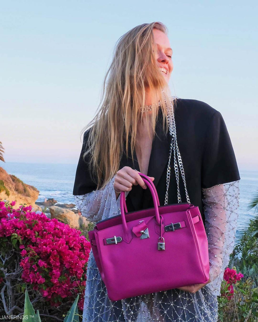 Hermes Birkin 30 Rose Pourpre Epsom with Palladium Hardware - 2018, C - Exclusu