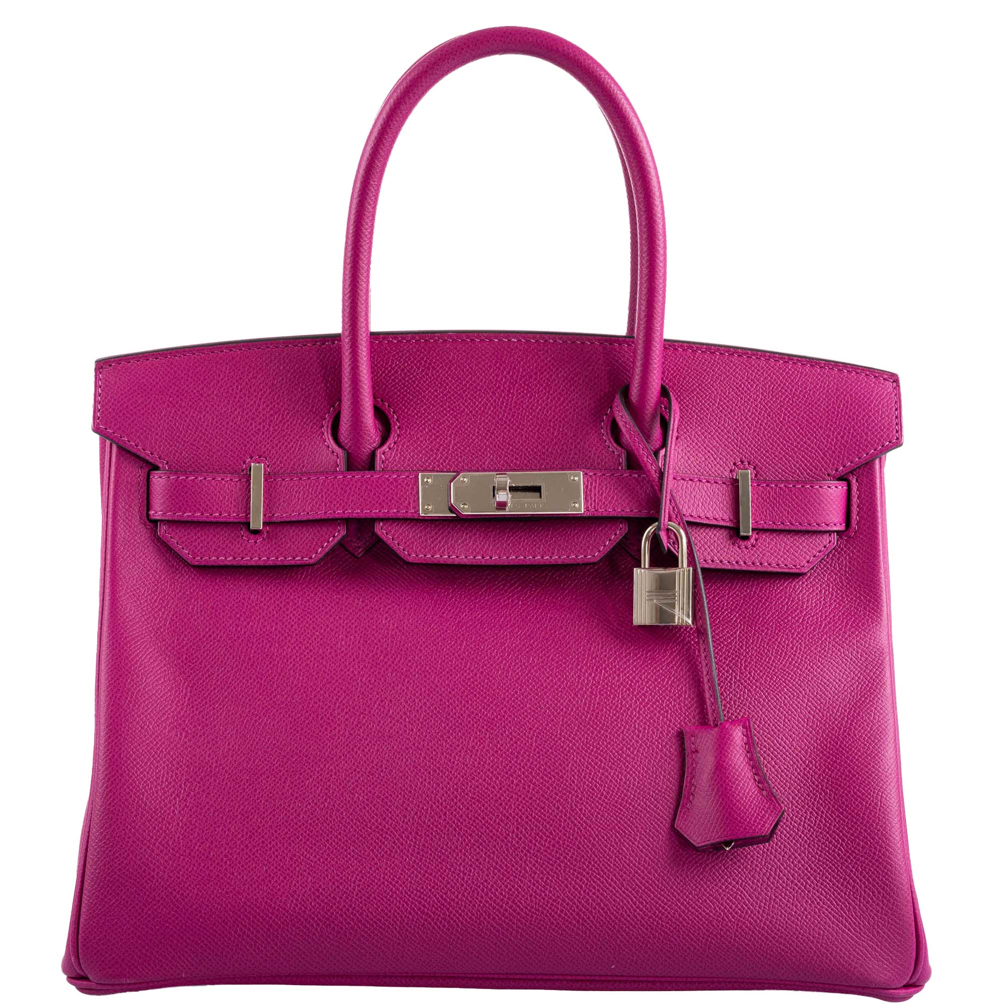 Hermes Birkin 30 Rose Pourpre Epsom with Palladium Hardware - 2018, C - Exclusu