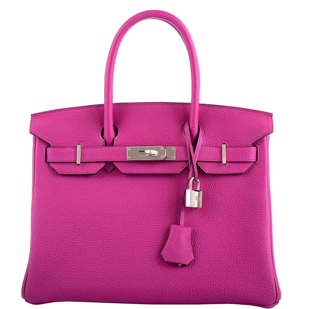 Hermes Birkin 30 Rose Pourpre Togo Palladium Hardware - 2020, Y - Exclusu