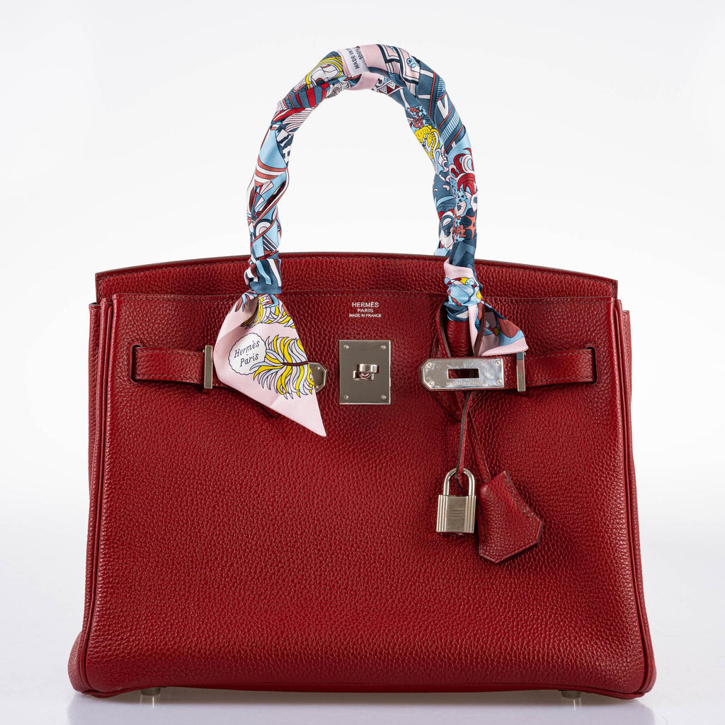 Hermes Birkin 30 Rouge Garance Togo with Palladium Hardware - 2007, K Square - Exclusu