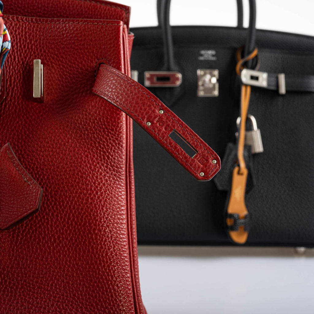 Hermes Birkin 30 Rouge Garance Togo with Palladium Hardware - 2007, K Square - Exclusu