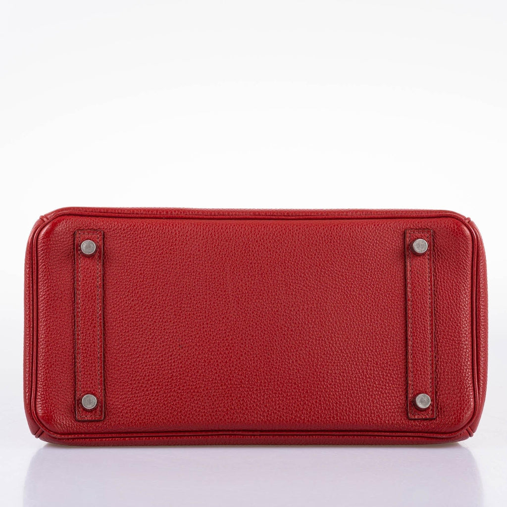 Hermes Birkin 30 Rouge Garance Togo with Palladium Hardware - 2007, K Square - Exclusu
