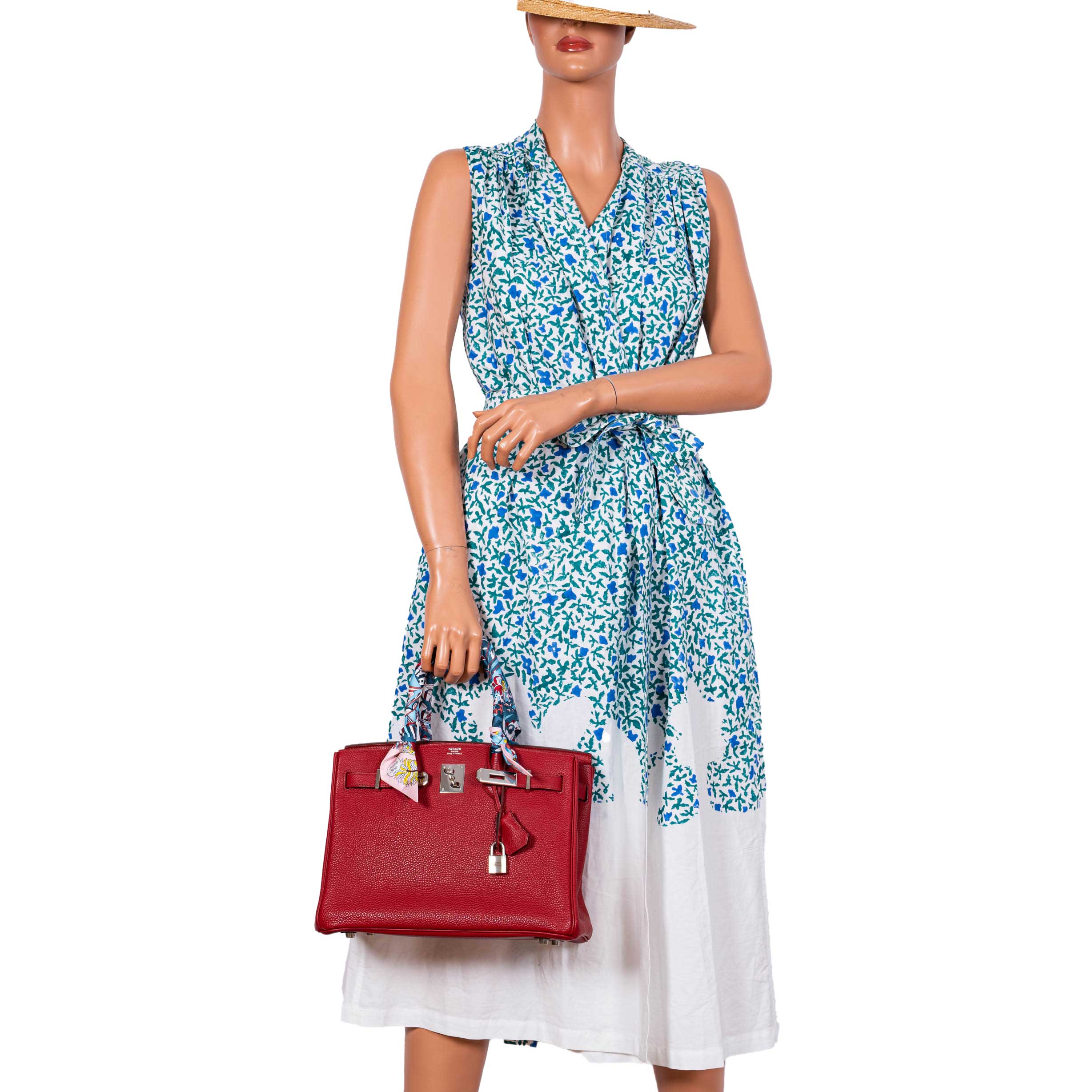 Hermes Birkin 30 Rouge Garance Togo with Palladium Hardware - 2007, K Square - Exclusu