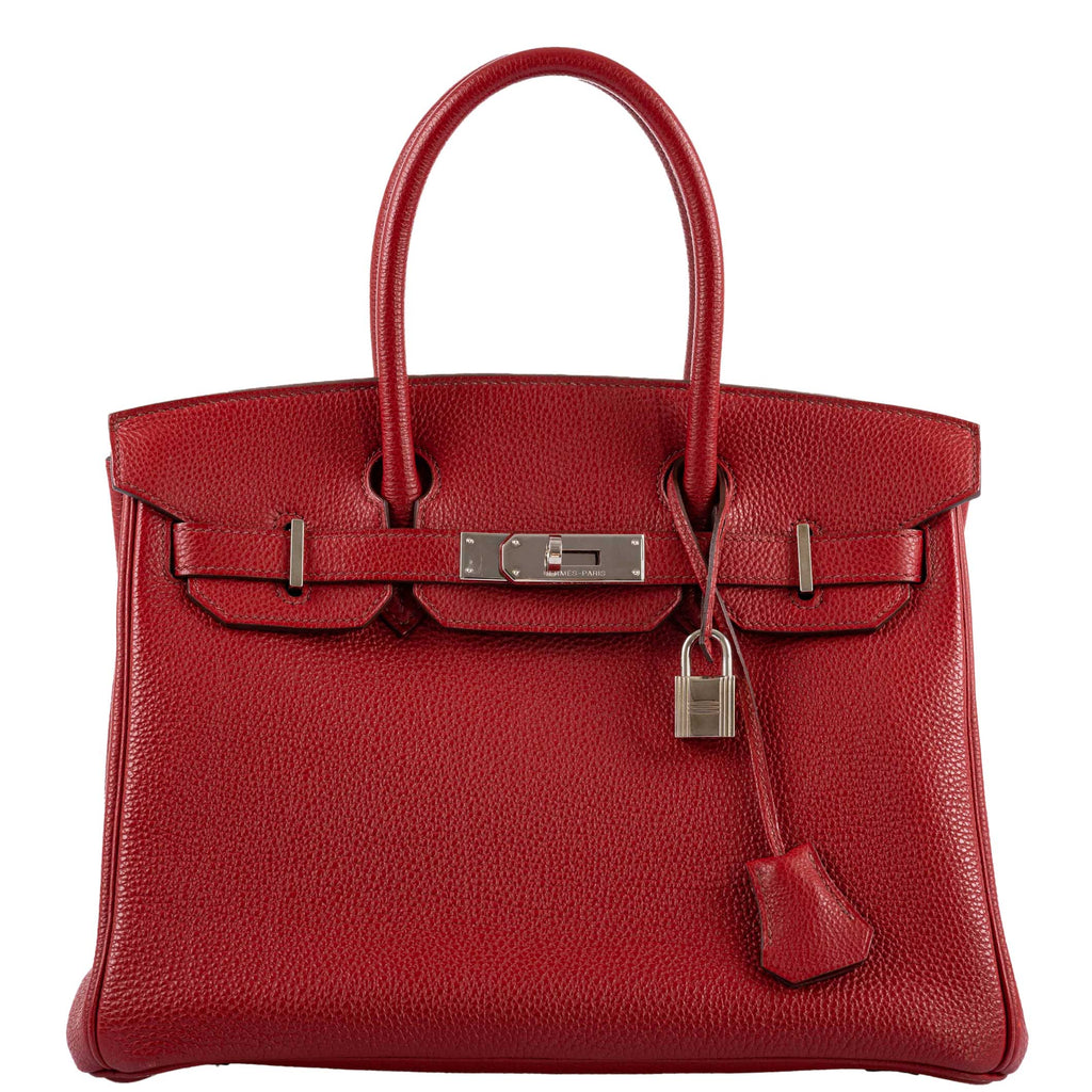 Hermes Birkin 30 Rouge Garance Togo with Palladium Hardware - 2007, K Square - Exclusu