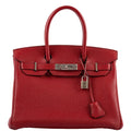 Hermes Birkin 30 Rouge Garance Togo with Palladium Hardware - 2007, K Square - Exclusu
