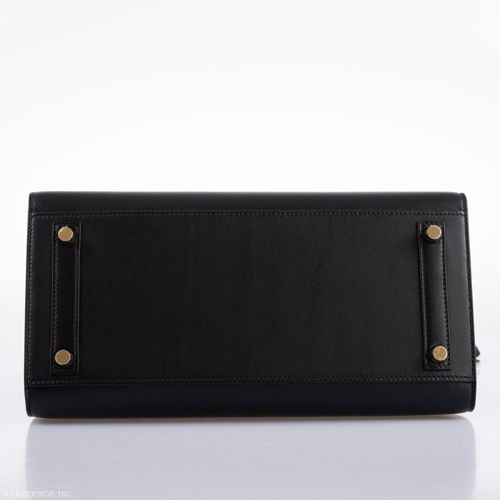 Hermes Birkin 30 Sellier Black Veau Monsieur Leather Gold Hardware - 2020, Y - Exclusu