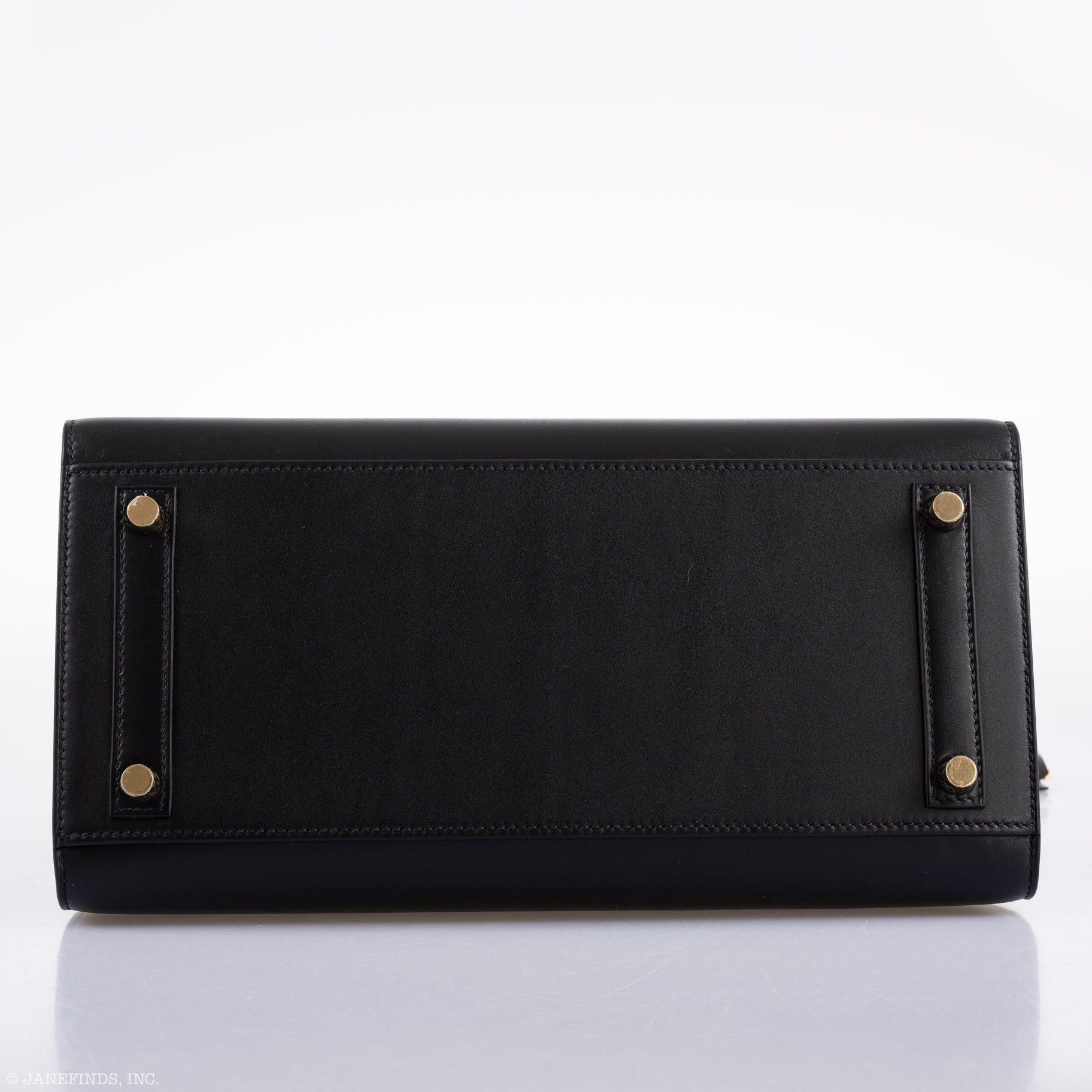 Hermes Birkin 30 Sellier Black Veau Monsieur Leather Gold Hardware - 2020, Y - Exclusu