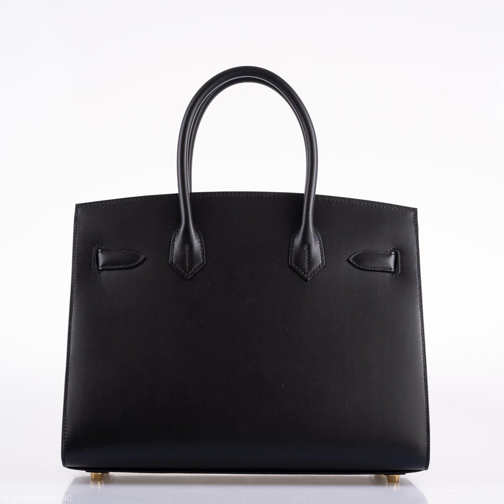 Hermes Birkin 30 Sellier Black Veau Monsieur Leather Gold Hardware - 2020, Y - Exclusu