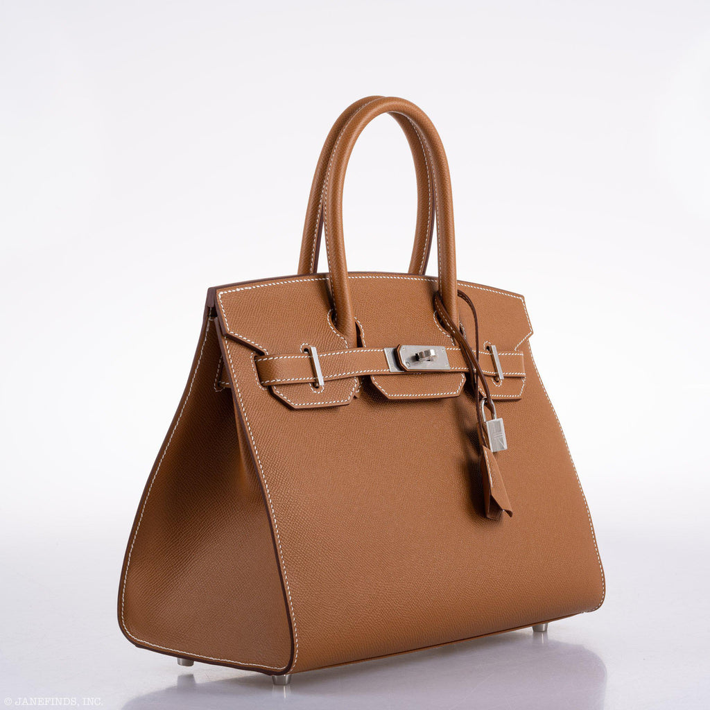 Hermes Birkin 30 Sellier Gold Madame Grain leather Palladium Hardware - 2020, Y - Exclusu
