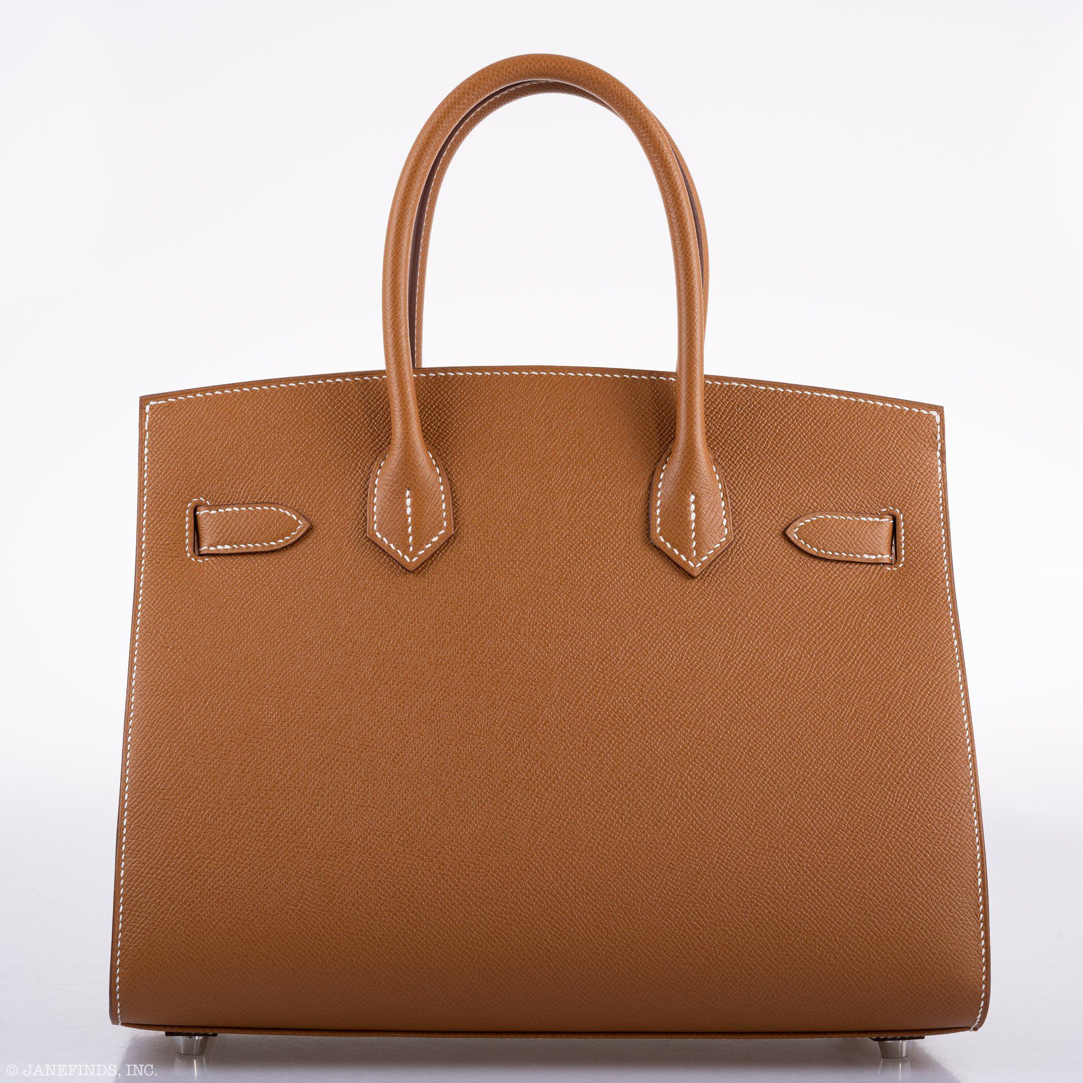 Hermes Birkin 30 Sellier Gold Madame Grain leather Palladium Hardware - 2020, Y - Exclusu