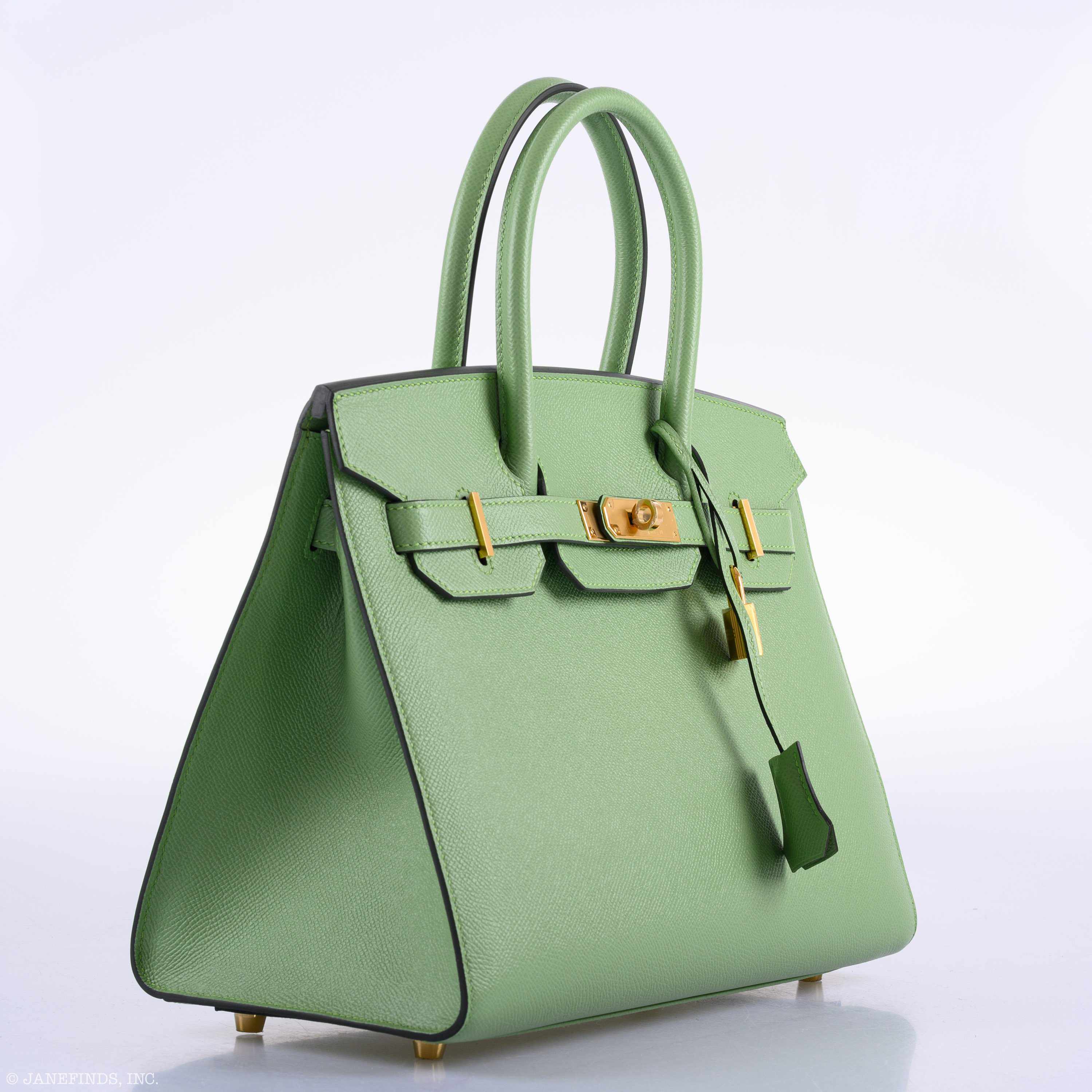Hermes Birkin 30 Sellier Vert Criquet Madame Grain Gold Hardware - 2020, Y - Exclusu