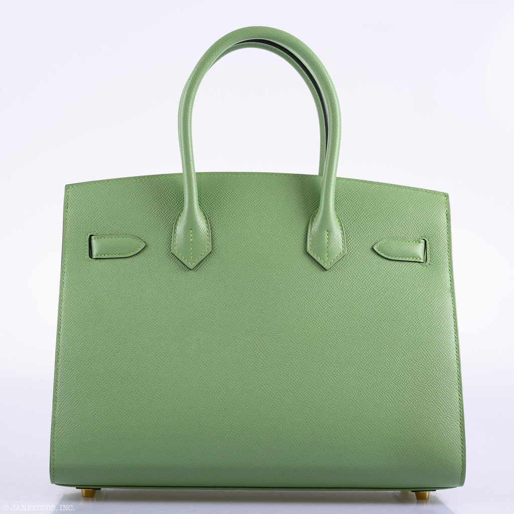 Hermes Birkin 30 Sellier Vert Criquet Madame Grain Gold Hardware - 2020, Y - Exclusu