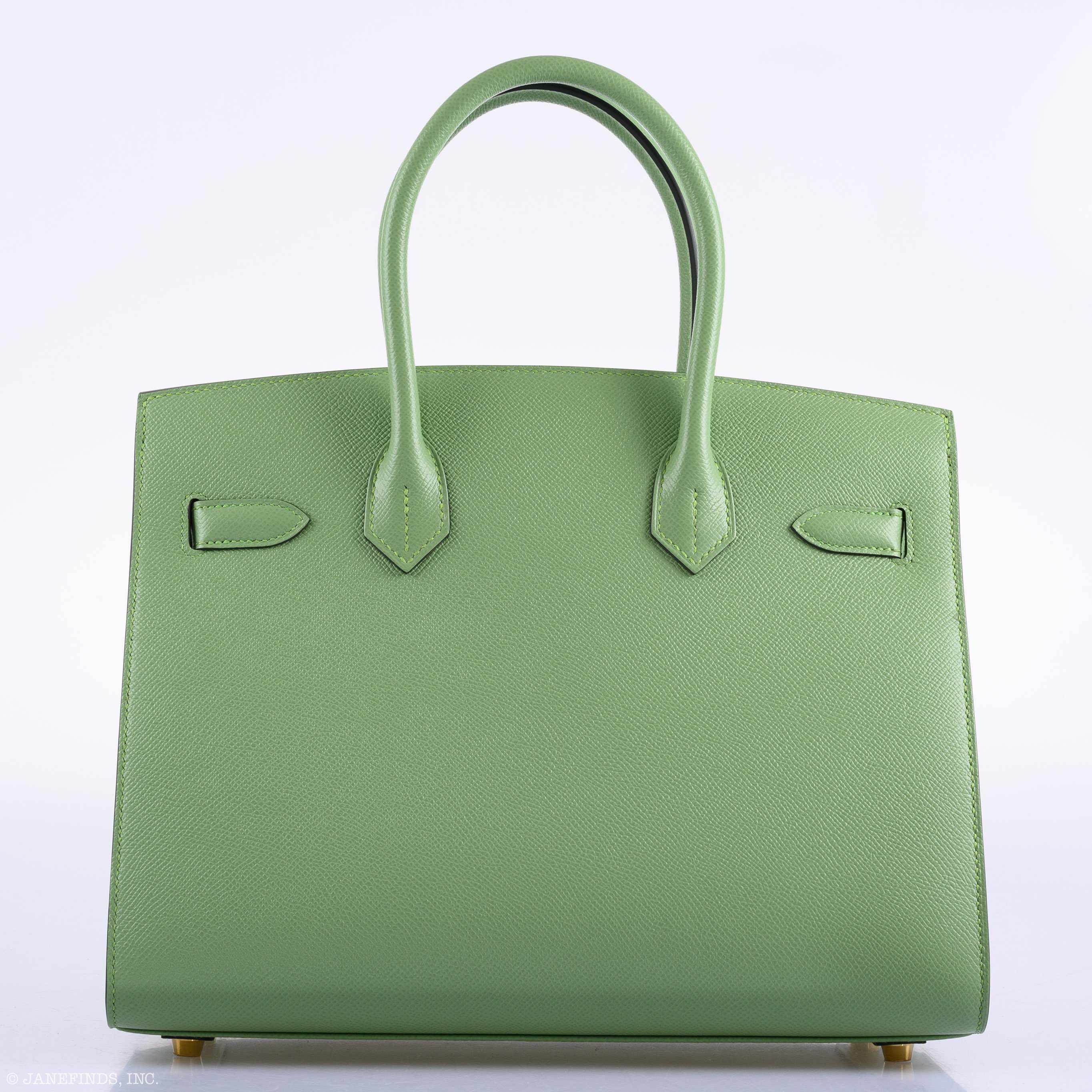 Hermes Birkin 30 Sellier Vert Criquet Madame Grain Gold Hardware - 2020, Y - Exclusu