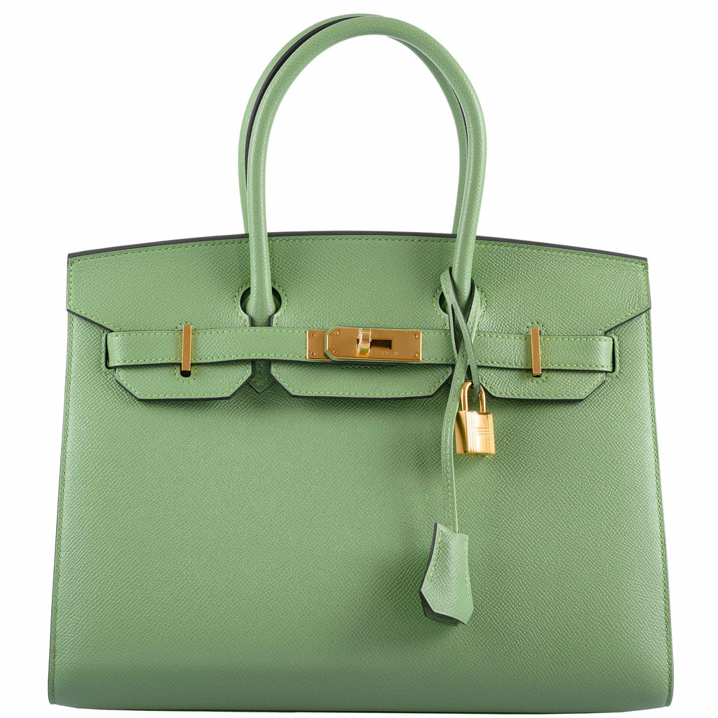 Hermes Birkin 30 Sellier Vert Criquet Madame Grain Gold Hardware - 2020, Y - Exclusu