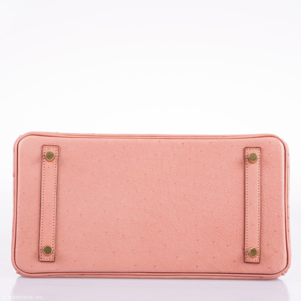 Hermes Birkin 30 Terre Cuite Ostrich Gold Hardware - 2020, Y - Exclusu