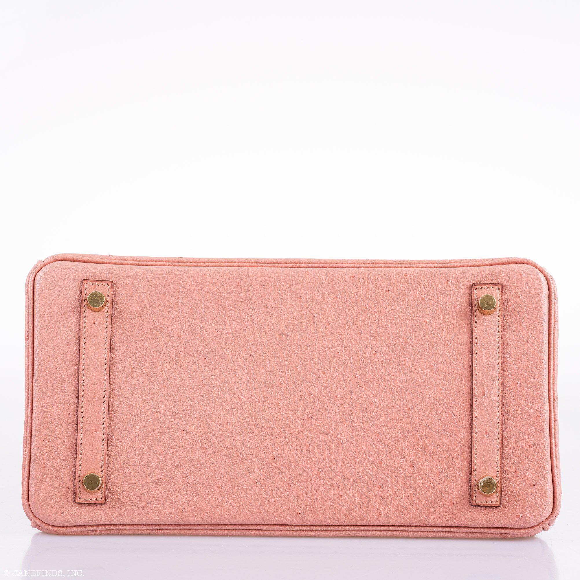 Hermes Birkin 30 Terre Cuite Ostrich Gold Hardware - 2020, Y - Exclusu