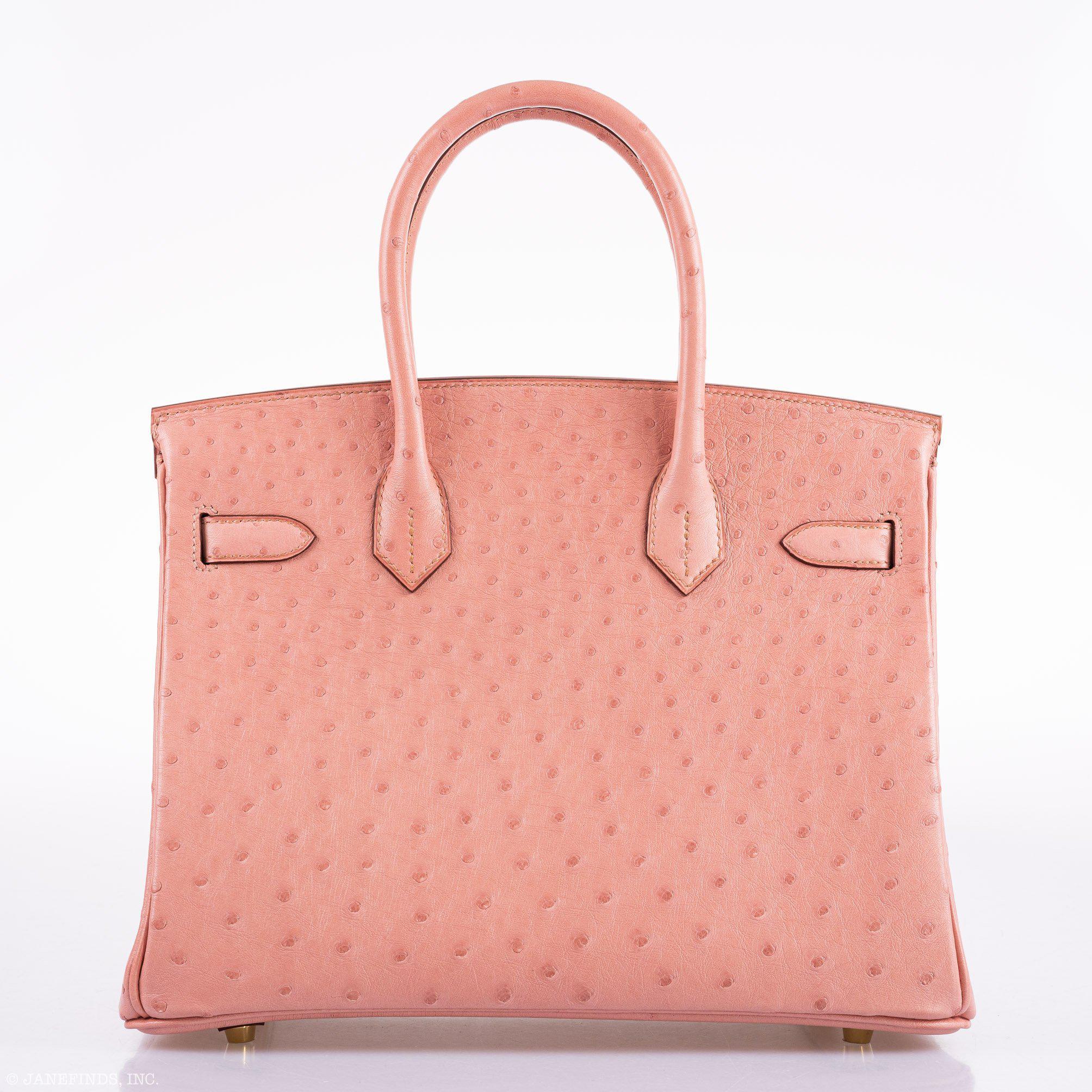 Hermes Birkin 30 Terre Cuite Ostrich Gold Hardware - 2020, Y - Exclusu