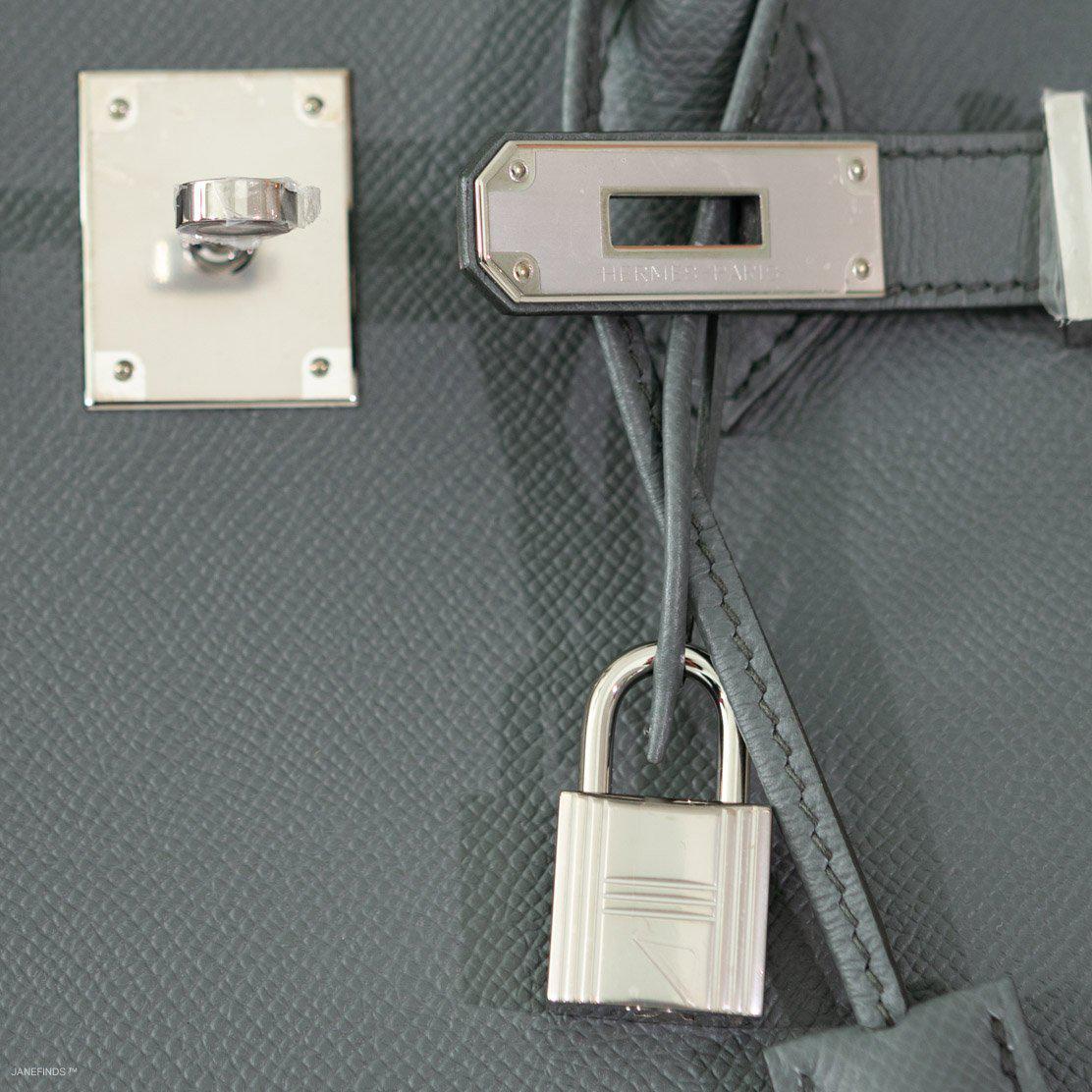 Hermes Birkin 30 Vert Amande Epsom with Palladium Hardware - 2019, D - Exclusu