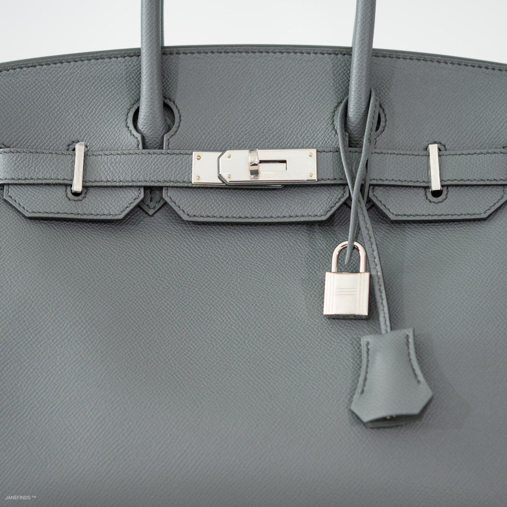 Hermes Birkin 30 Vert Amande Epsom with Palladium Hardware - 2019, D - Exclusu