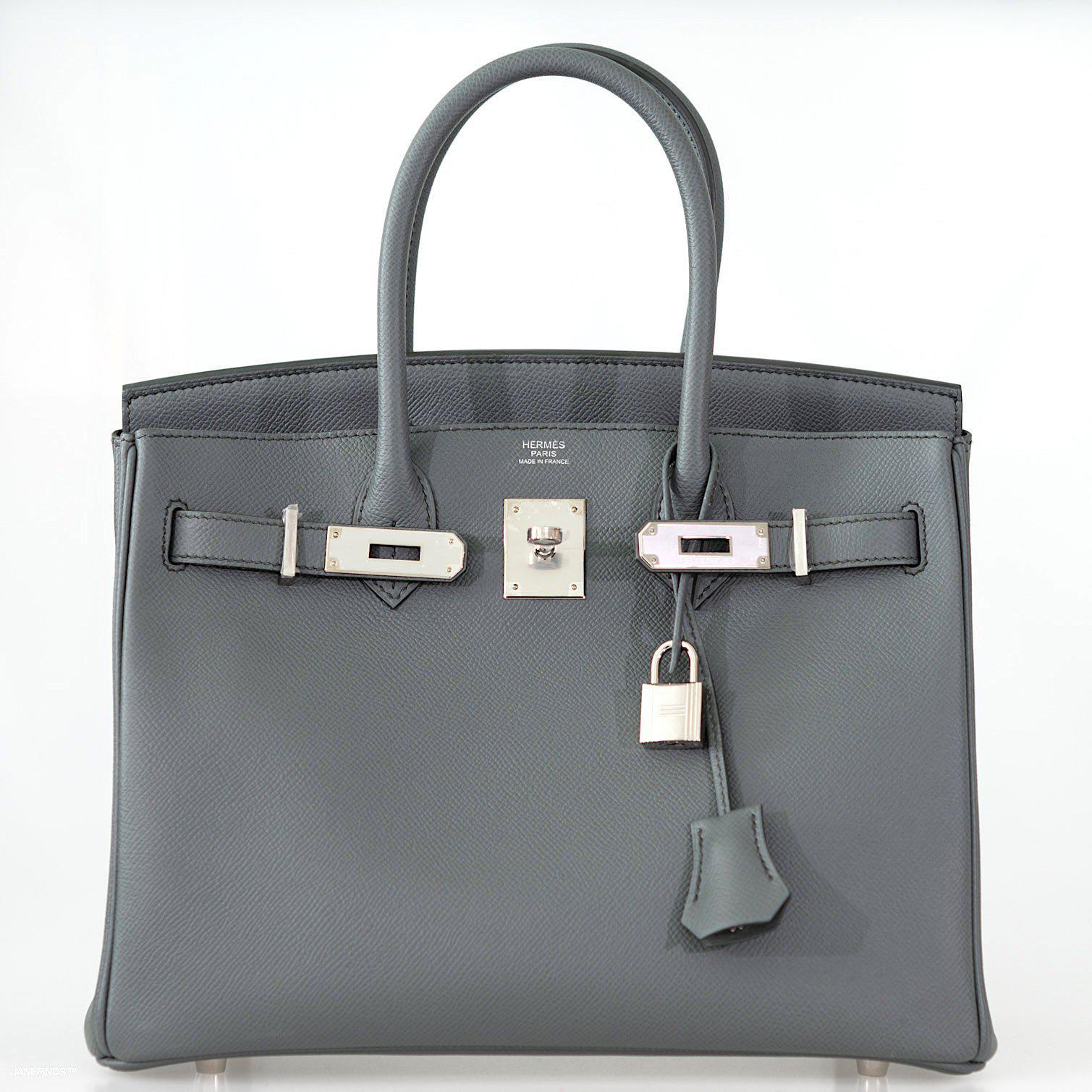 Hermes Birkin 30 Vert Amande Epsom with Palladium Hardware - 2021, Z - Exclusu