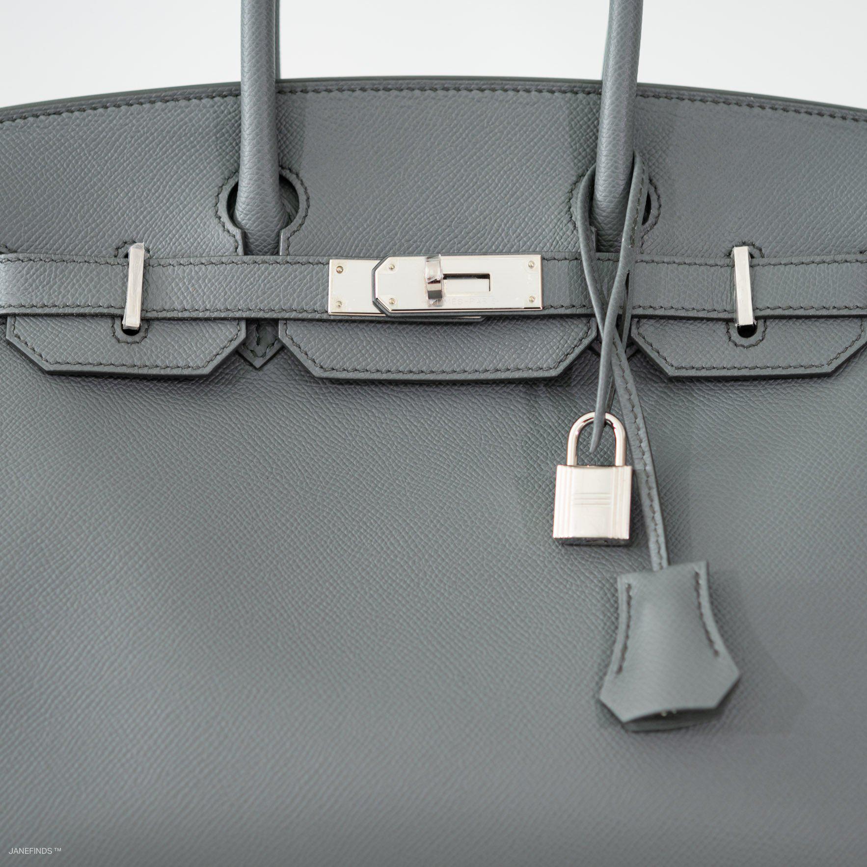 Hermes Birkin 30 Vert Amande Epsom with Palladium Hardware - 2021, Z - Exclusu