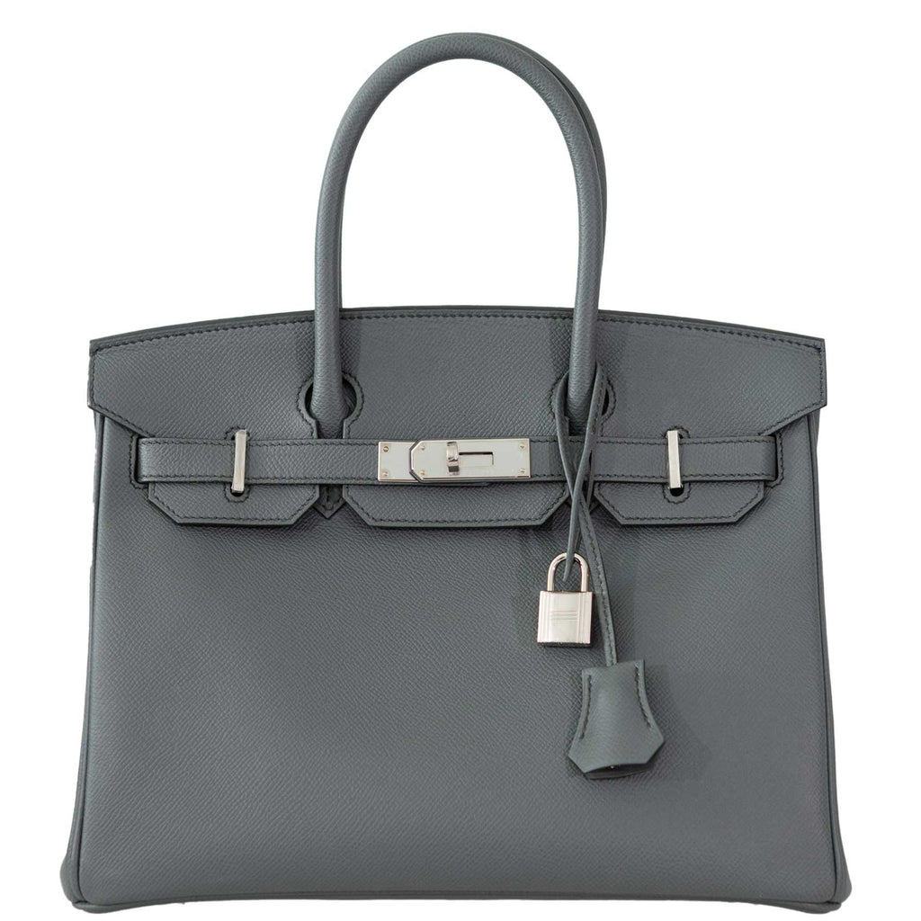 Hermes Birkin 30 Vert Amande Epsom with Palladium Hardware - 2021, Z - Exclusu
