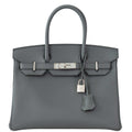 Hermes Birkin 30 Vert Amande Epsom with Palladium Hardware - 2021, Z - Exclusu