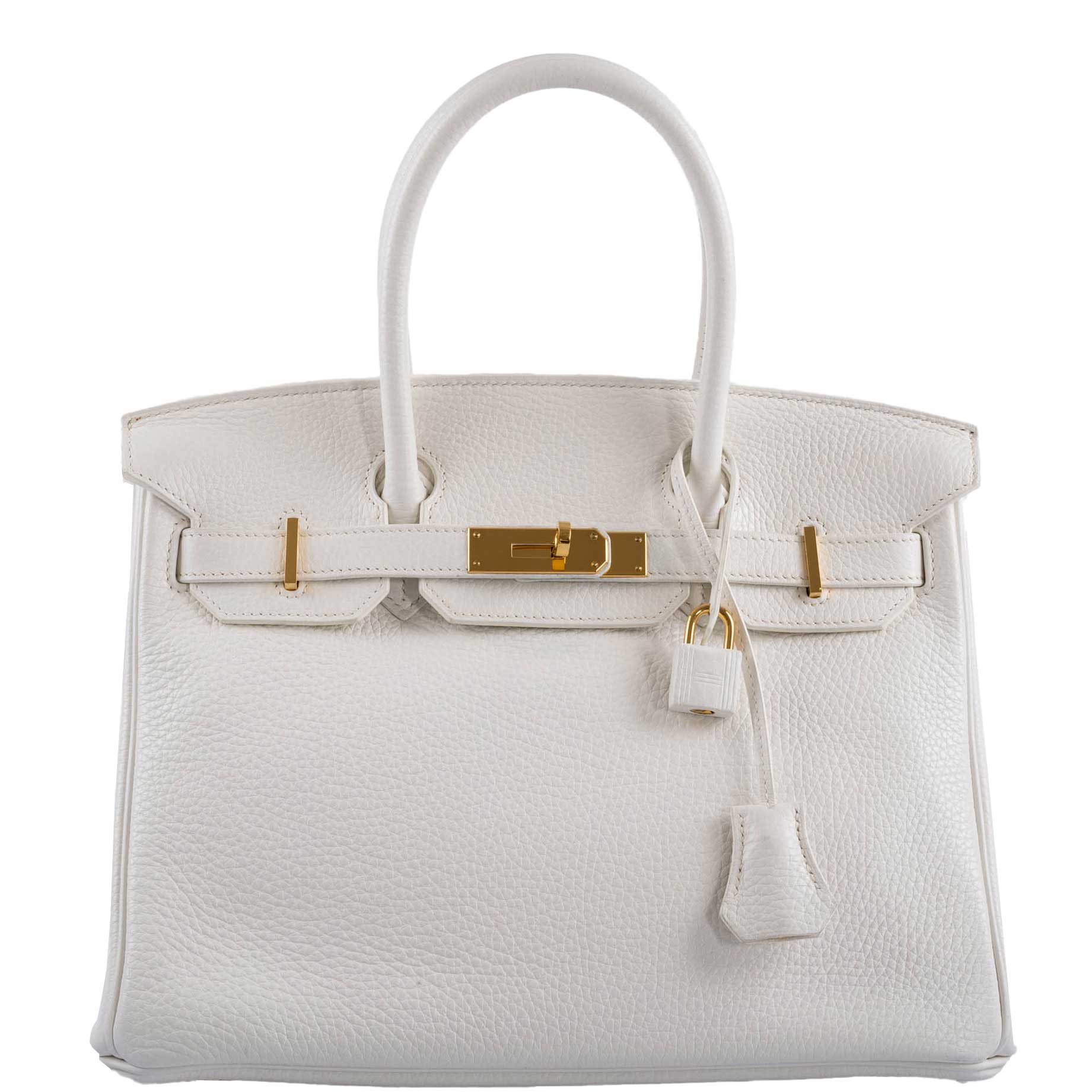 Hermes Birkin 30 White Clemence with Gold Hardware - 2016, X - Exclusu