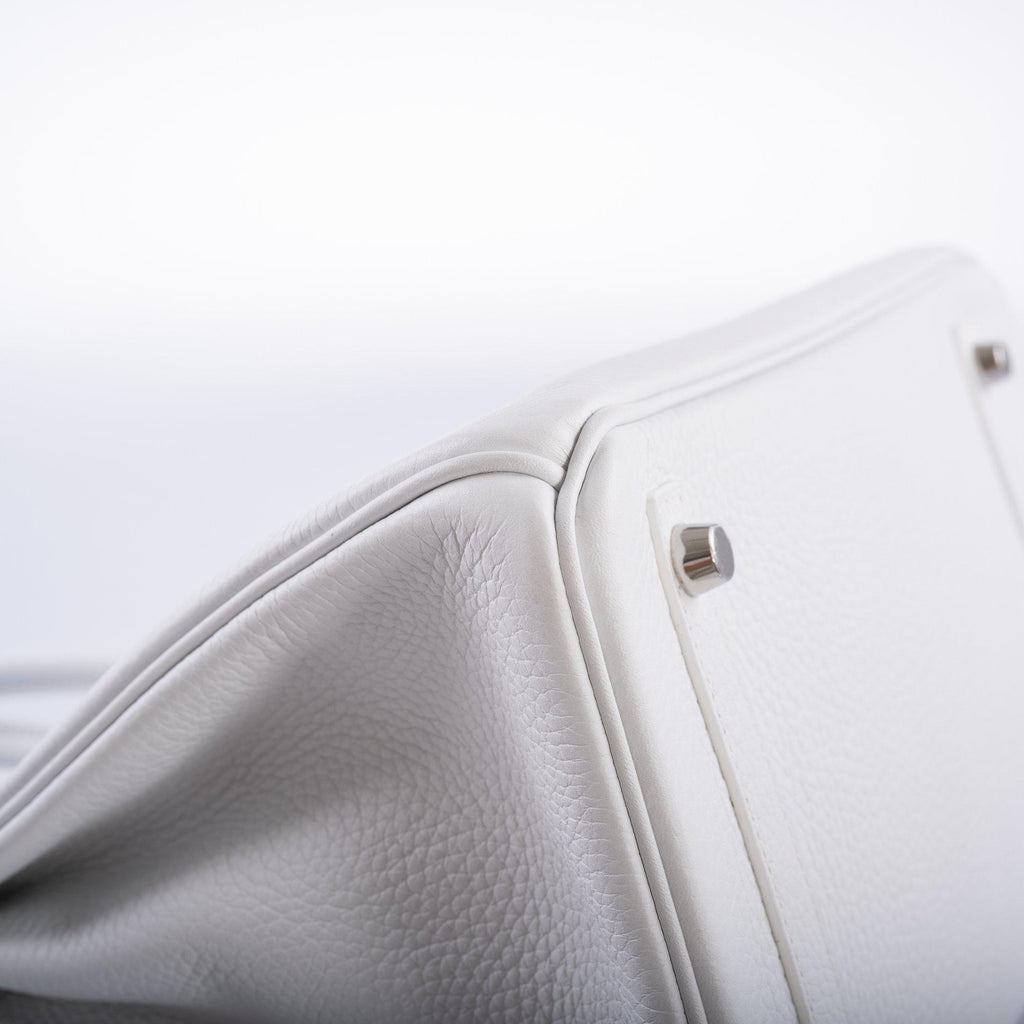 Hermes Birkin 30 White Clemence with Palladium Hardware - 2016, X - Exclusu