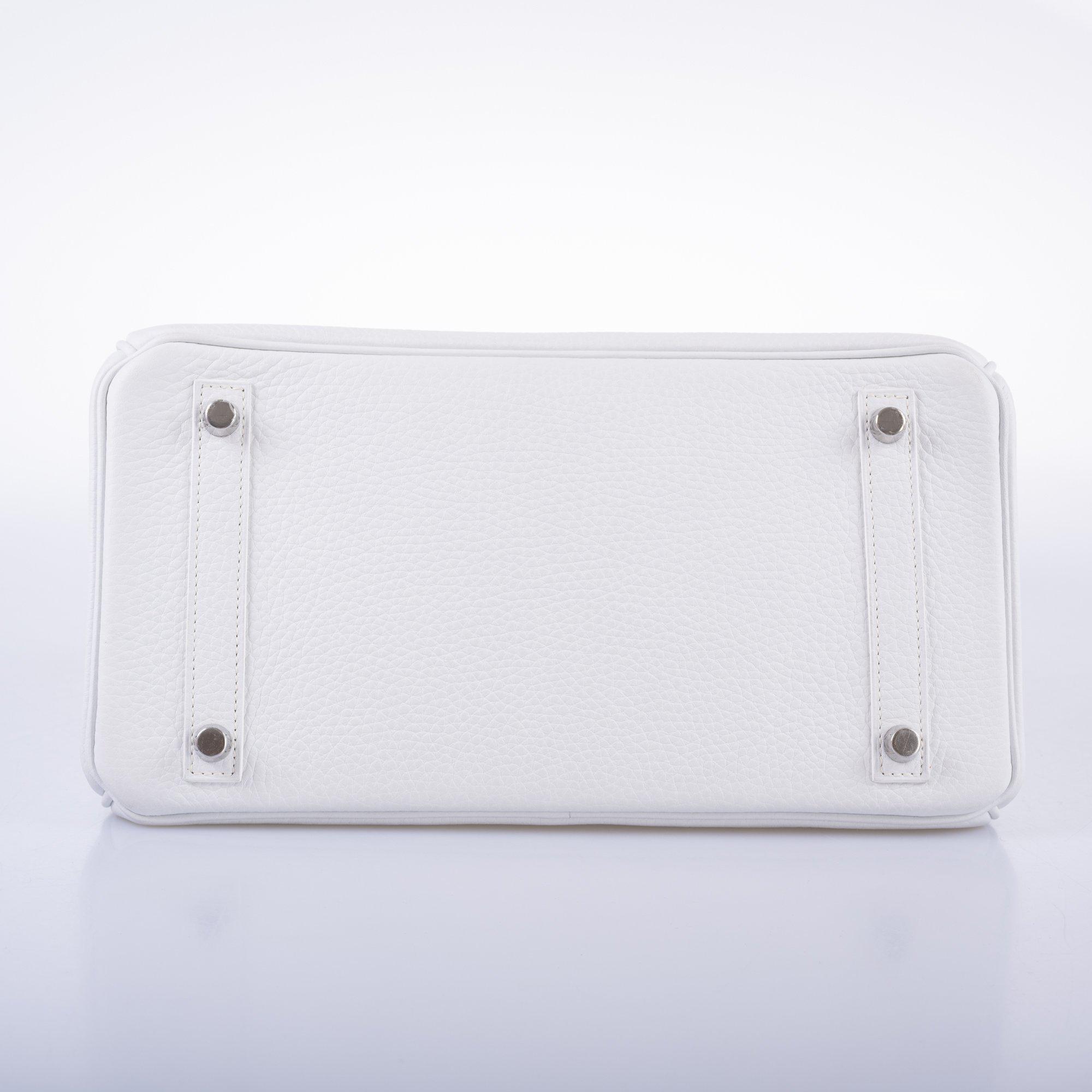 Hermes Birkin 30 White Clemence with Palladium Hardware - 2016, X - Exclusu