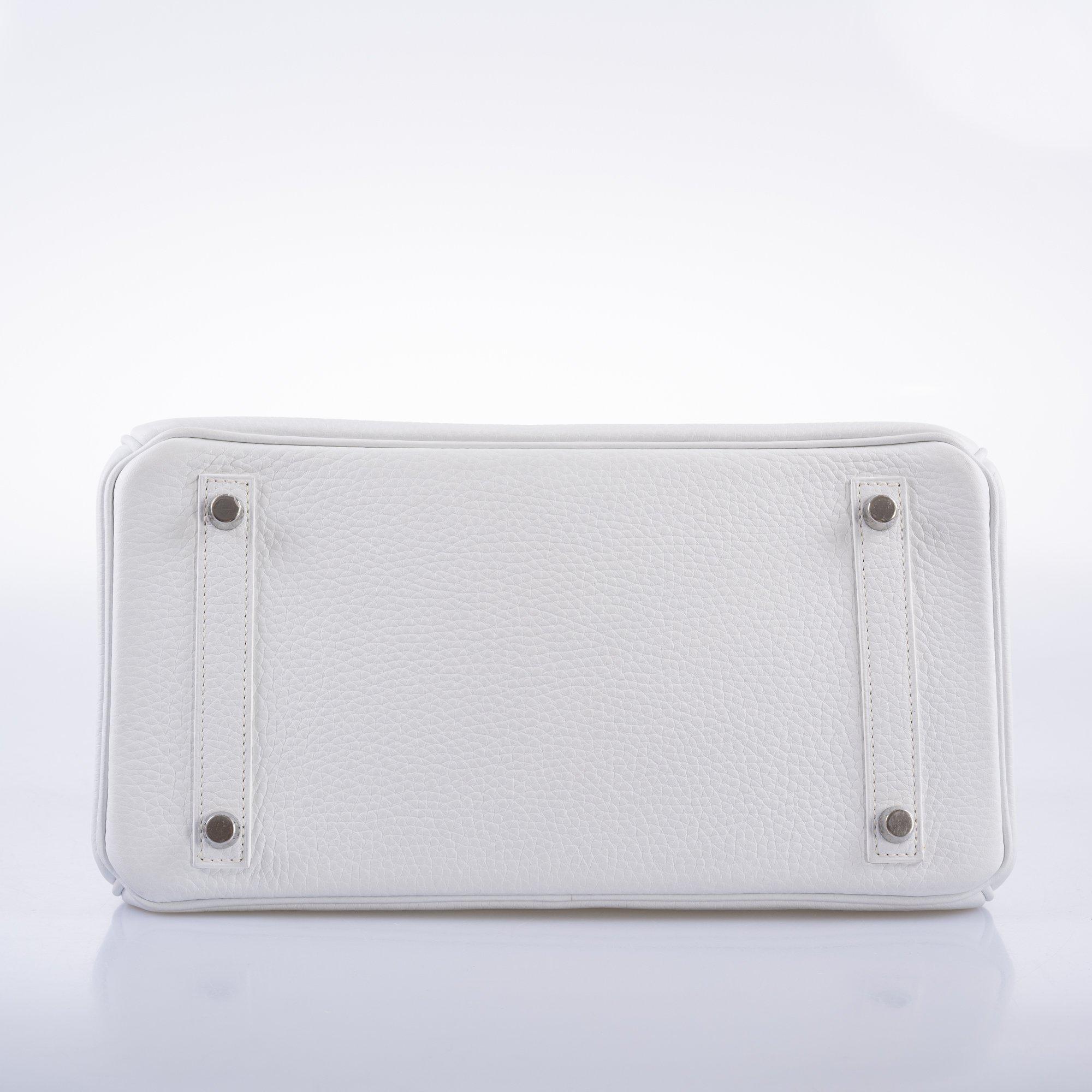 Hermes Birkin 30 White Clemence with Palladium Hardware - 2016, X - Exclusu