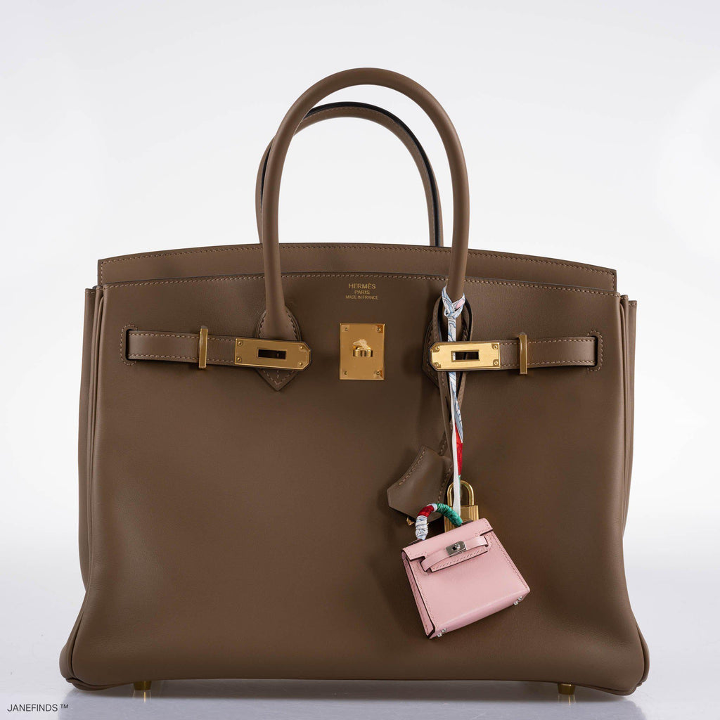 Hermes Birkin 35 Beige de Weimar Jonathan with Gold Hardware - 2020, Y - Exclusu