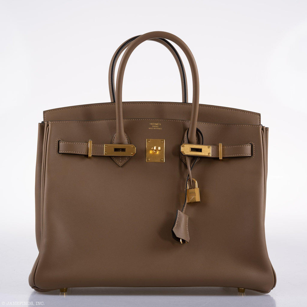 Hermes Birkin 35 Beige de Weimar Jonathan with Gold Hardware - 2020, Y - Exclusu