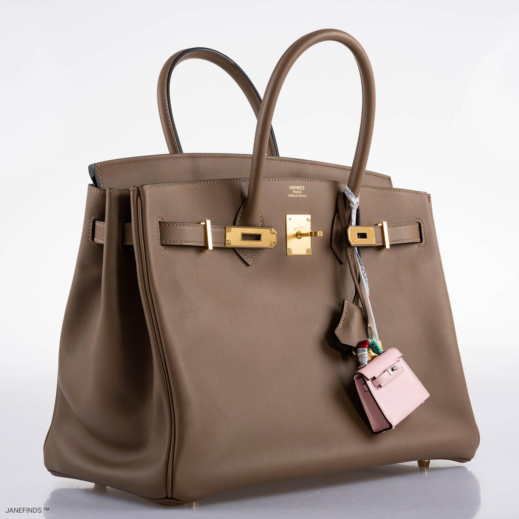 Hermes Birkin 35 Beige de Weimar Jonathan with Gold Hardware - 2020, Y - Exclusu