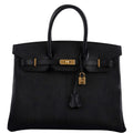 Hermes Birkin 35 Black Chevre De Coromandel with Gold Hardware - 2019, D - Exclusu