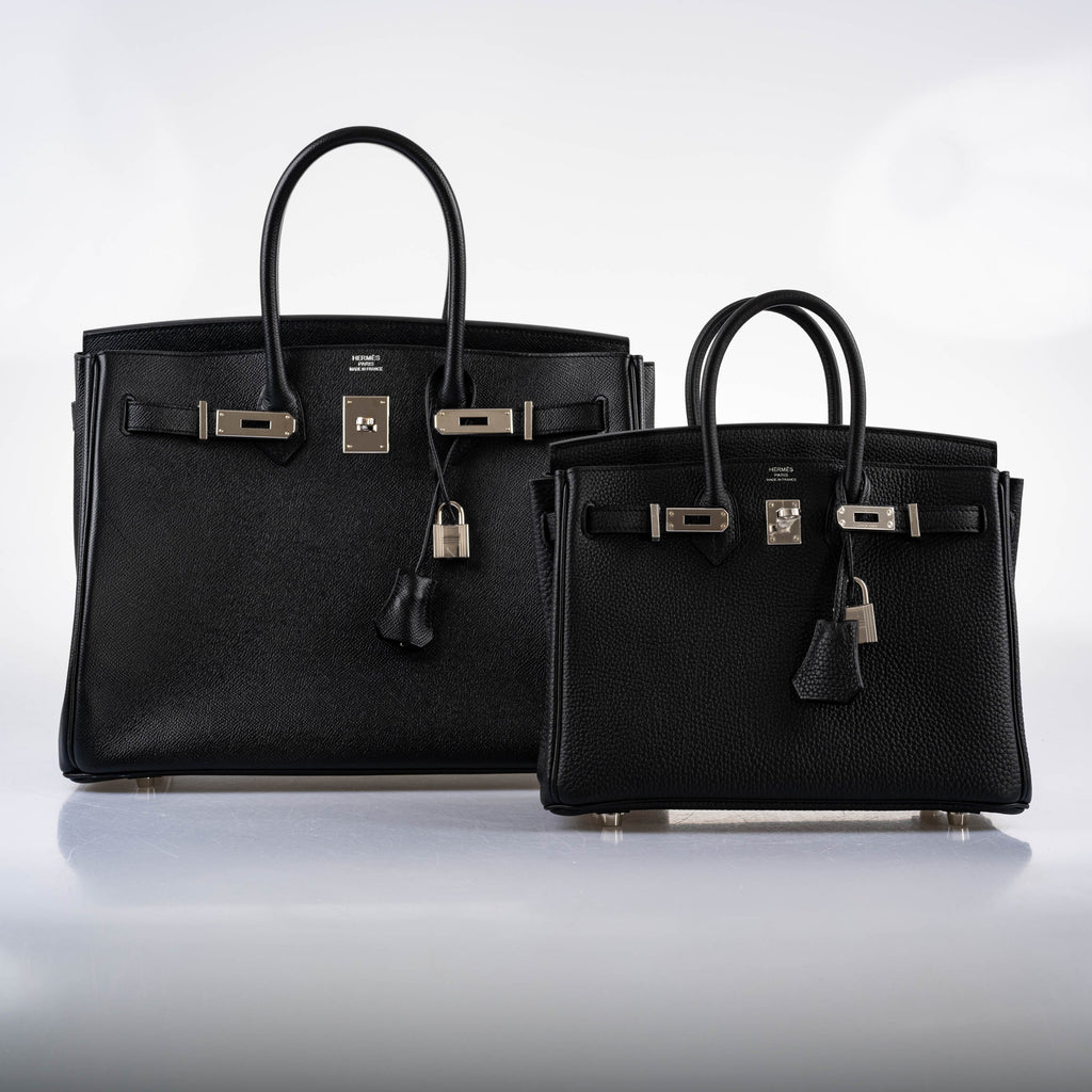 Hermes Birkin 35 Black Epsom leather Palladium Hardware - 2017, A - Exclusu
