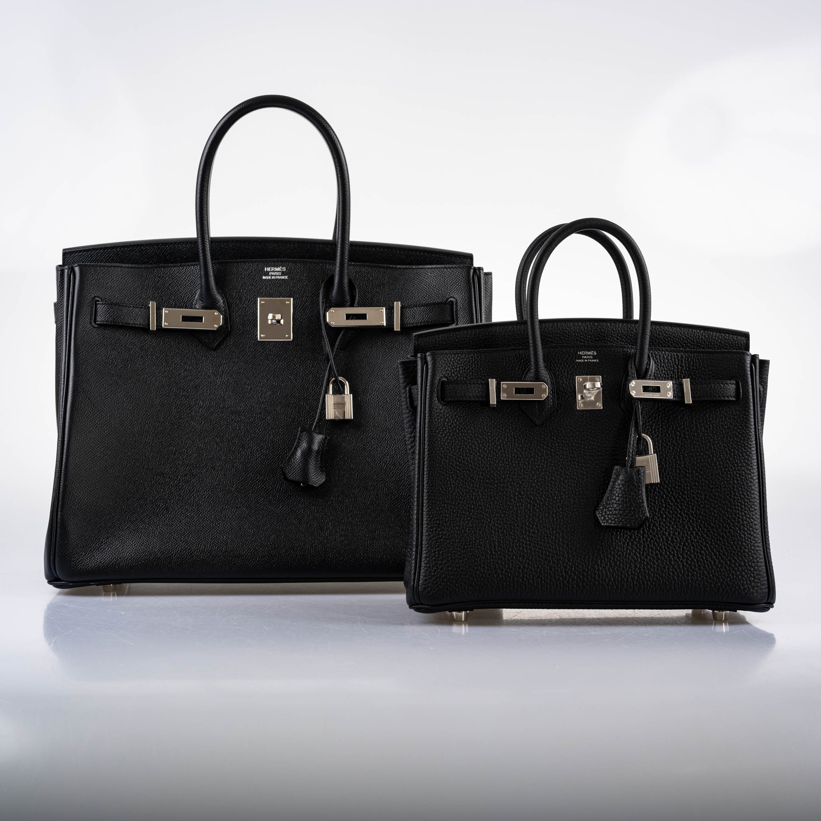 Hermes Birkin 35 Black Epsom leather Palladium Hardware - 2017, A - Exclusu