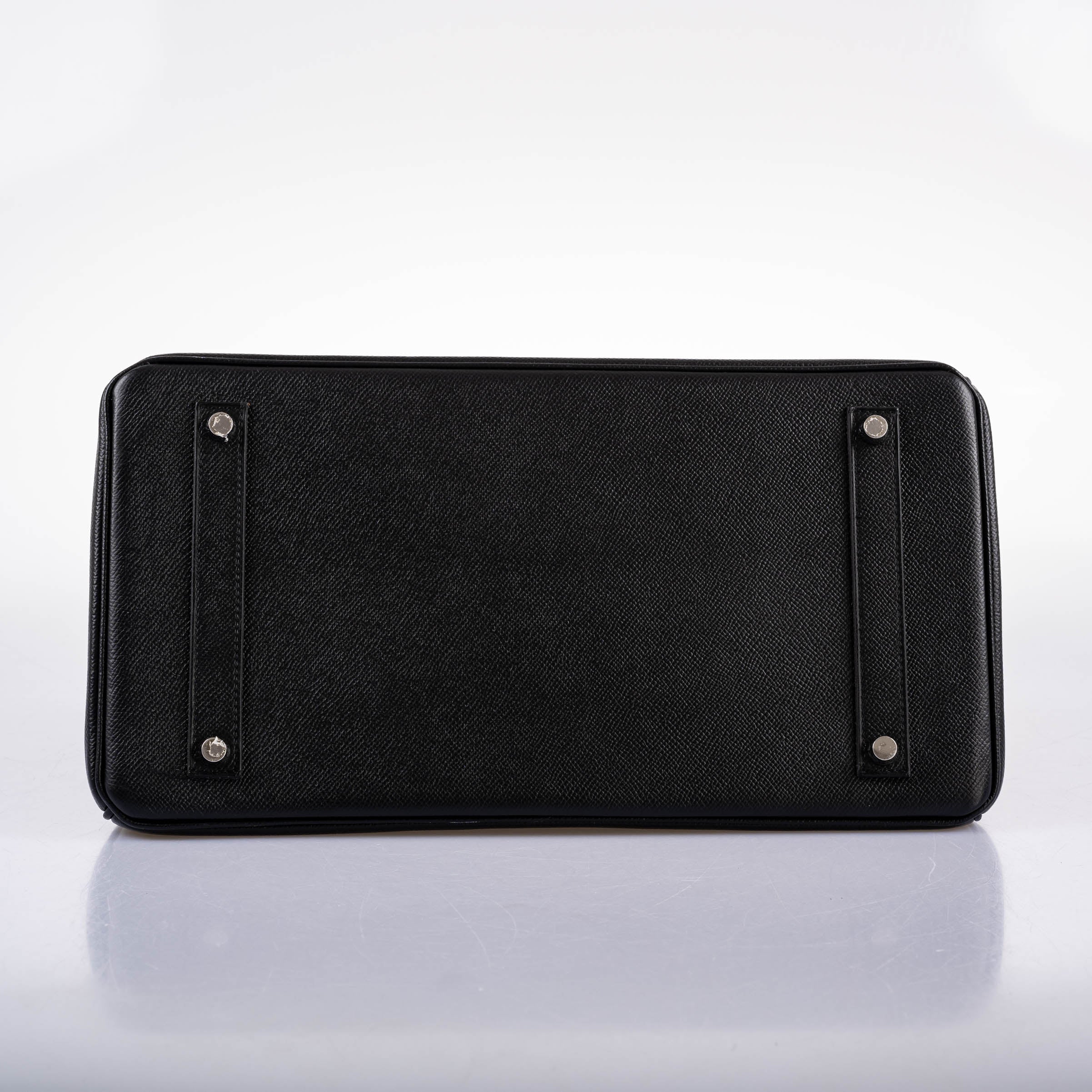 Hermes Birkin 35 Black Epsom leather Palladium Hardware - 2017, A - Exclusu