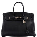 Hermes Birkin 35 Black Togo Palladium Hardware - 2003, Square G  - Exclusu