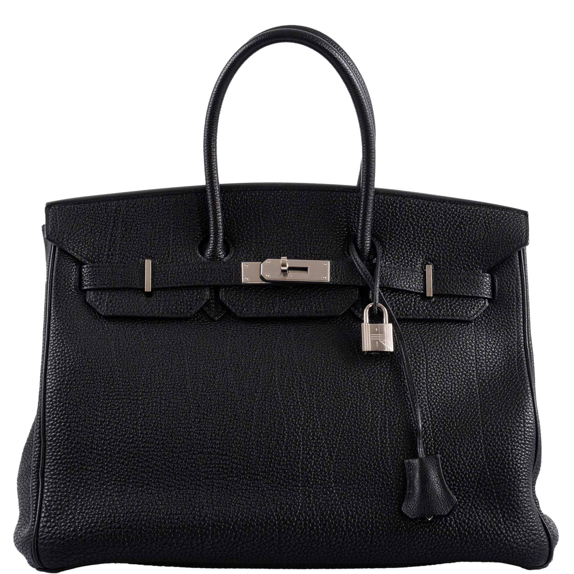 Hermes Birkin 35 Black Togo Palladium Hardware - 2003, Square G  - Exclusu