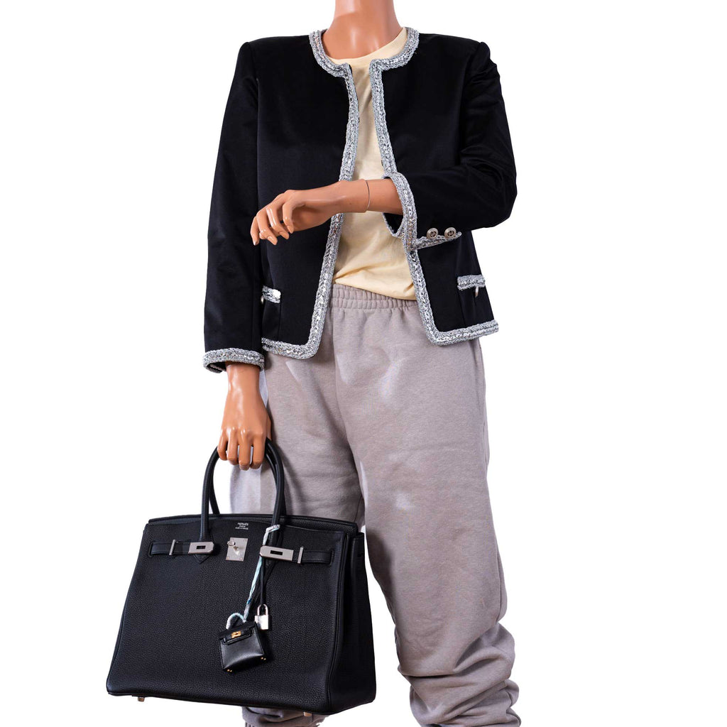 Hermes Birkin 35 Black Togo Palladium Hardware - 2017, A - Exclusu