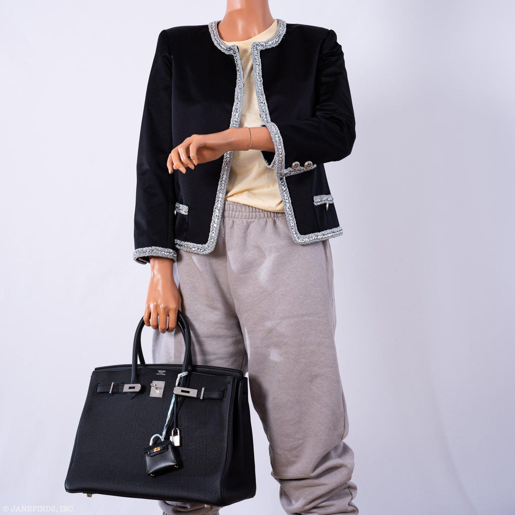 Hermes Birkin 35 Black Togo Palladium Hardware - 2020, Y - Exclusu