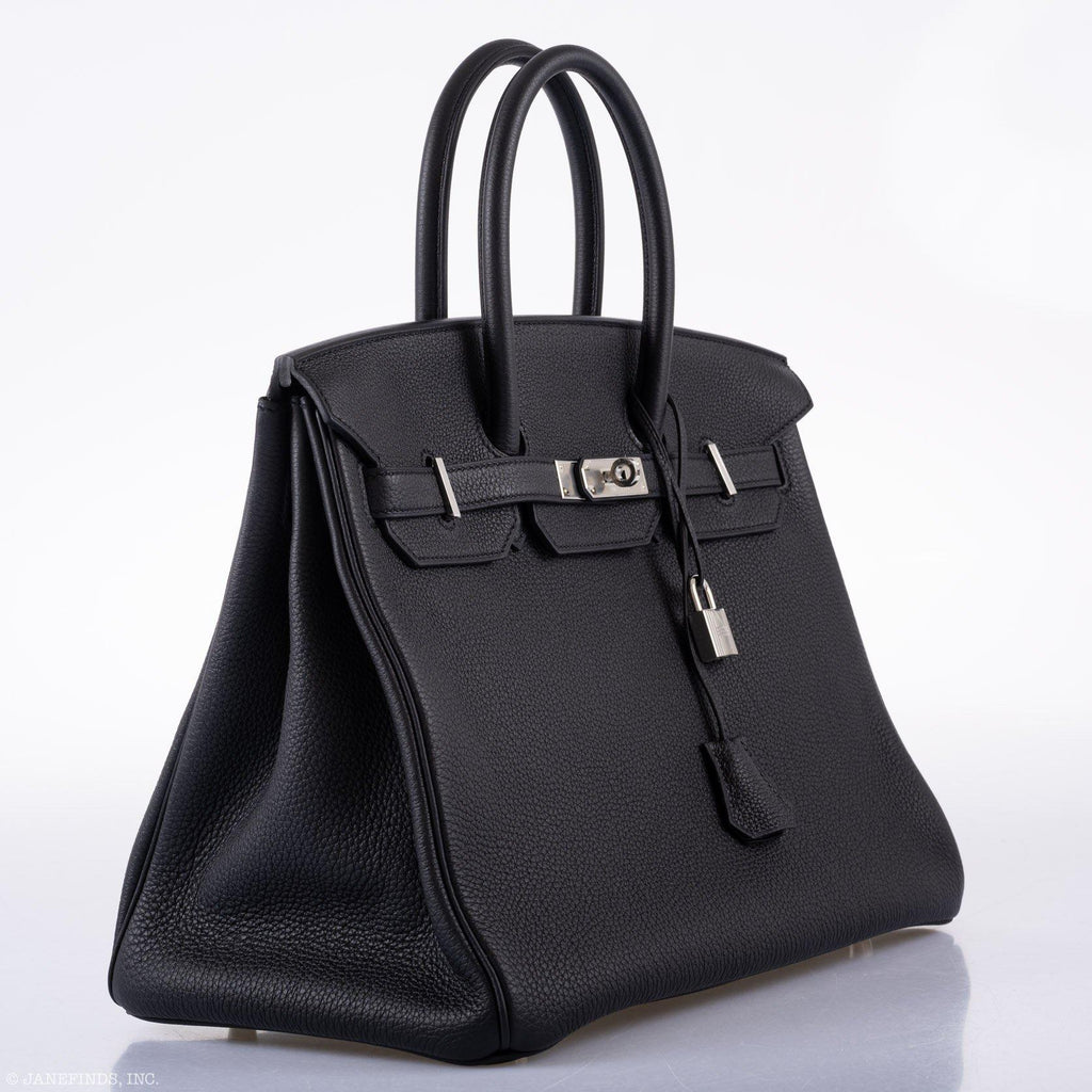 Hermes Birkin 35 Black Togo Palladium Hardware - 2020, Y - Exclusu